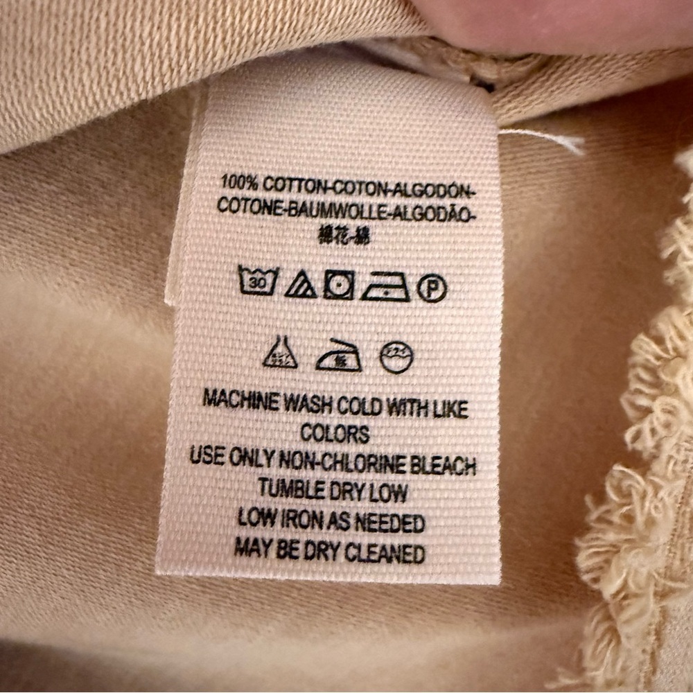 Free People Hang On Tight Belted Utility Mini Skirt in Sand Size 6 NWOT - Picture 11 of 14